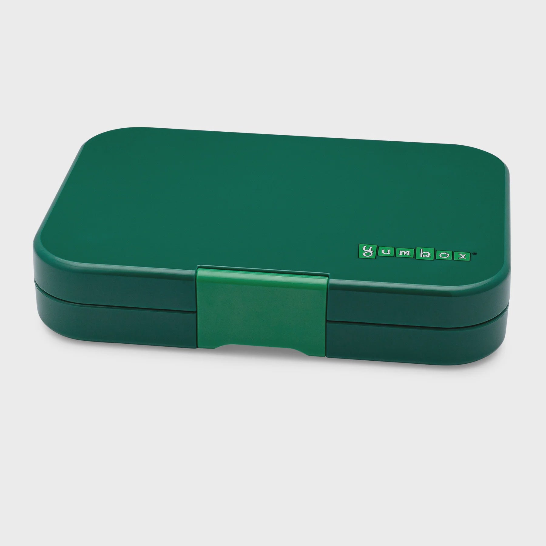 Yumbox Tapas 4 Compartments - Greenwich Green With Race Cars Tray