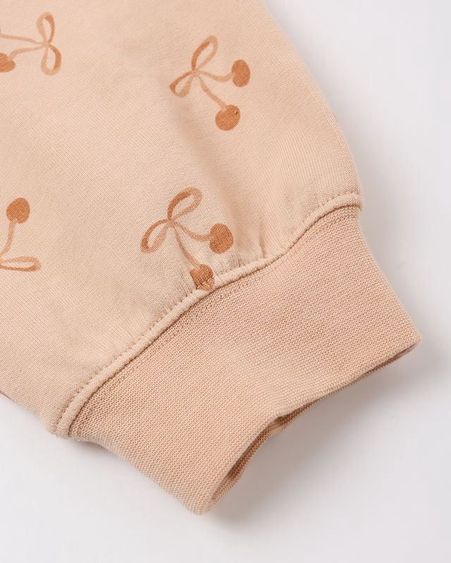 Rylee + Cru Summer Terry Set - Cherry Bows