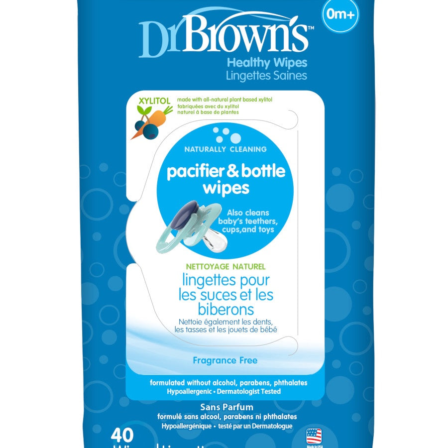 Dr. Brown's Pacifier & Bottle Wipes 40pk