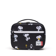 Herschel x Peanuts® Pop Quiz Lunch Box - Snoopy and Woodstock Black