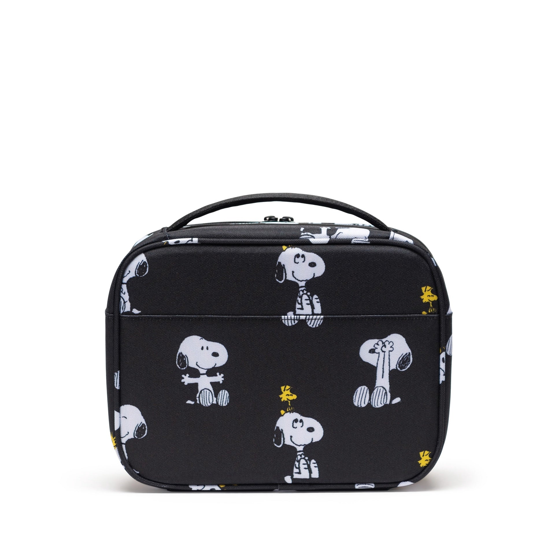 Herschel x Peanuts® Pop Quiz Lunch Box - Snoopy and Woodstock Black