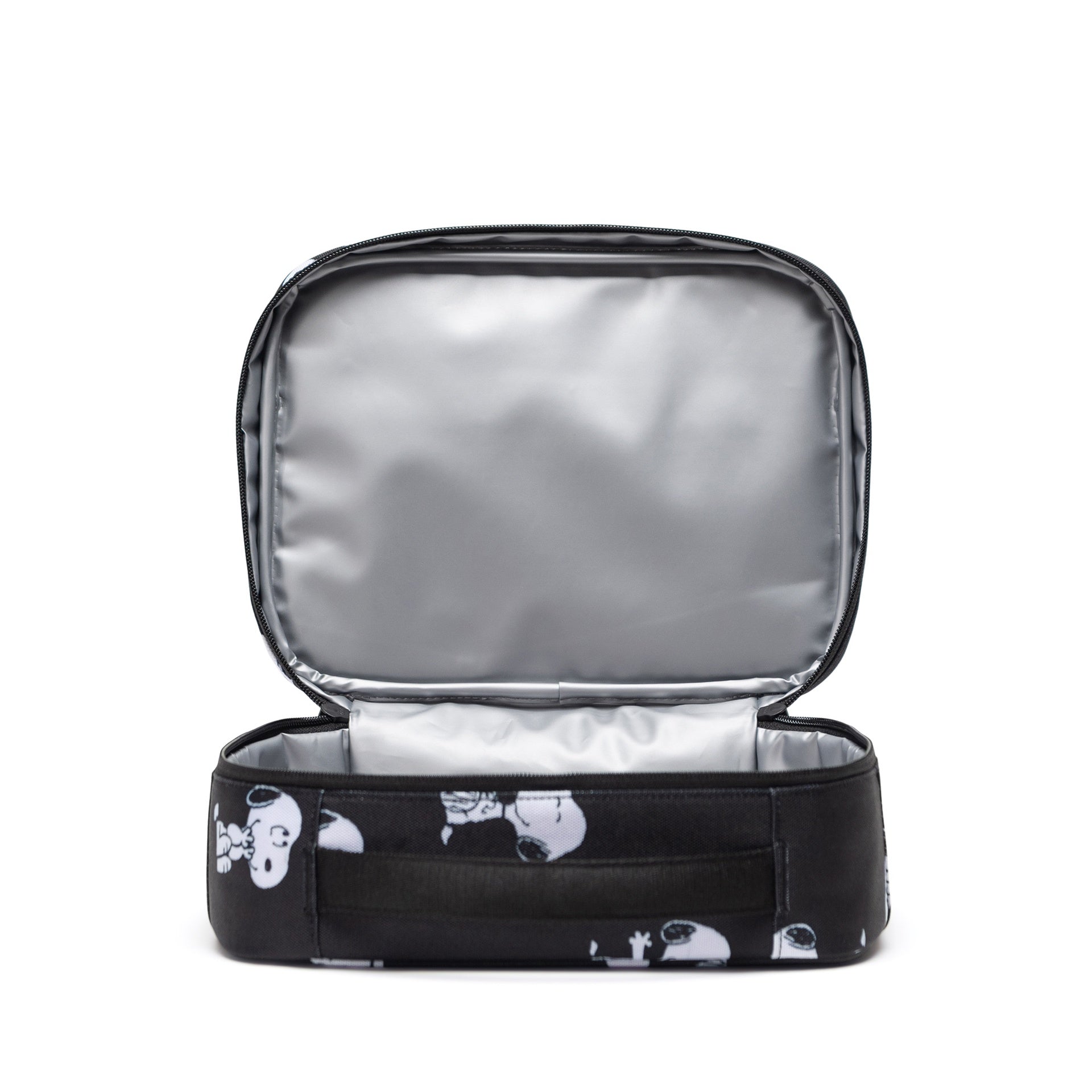 Herschel x Peanuts® Pop Quiz Lunch Box - Snoopy and Woodstock Black