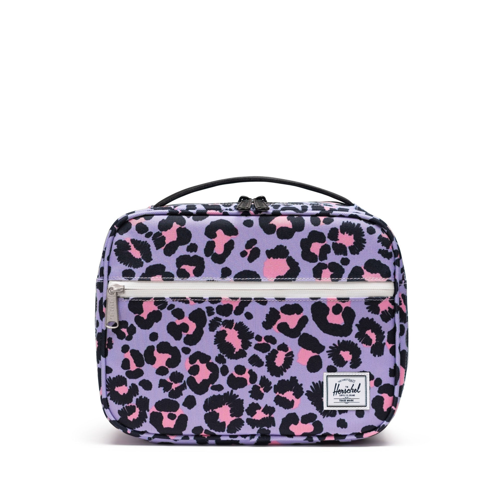 Herschel Pop Quiz Lunch Box  - Scribble Leopard Sachet Pink