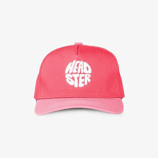 Headster Home Run Curved Brim Snapback - Coral Love
