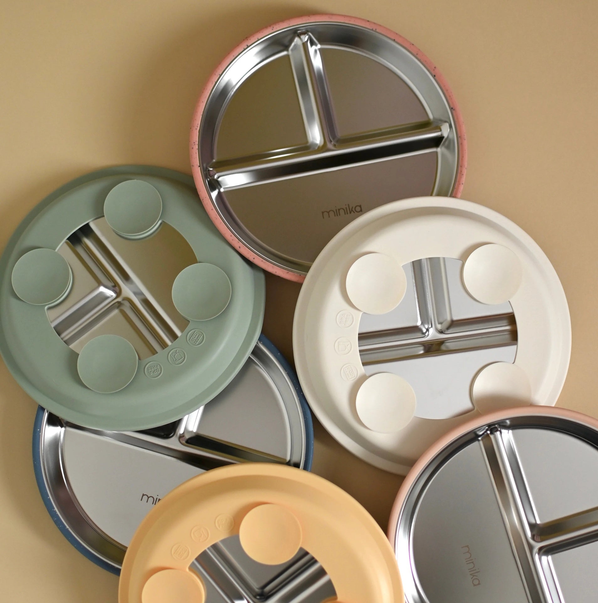 Minika  Stainless Steel Divided Suction Plate