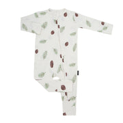 Footless Sleeper with Fold-Over Cuffs - Pine Cones