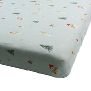 Bamboo Crib Sheet - Snowmen
