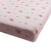 Bamboo Crib Sheet - Pink Bows