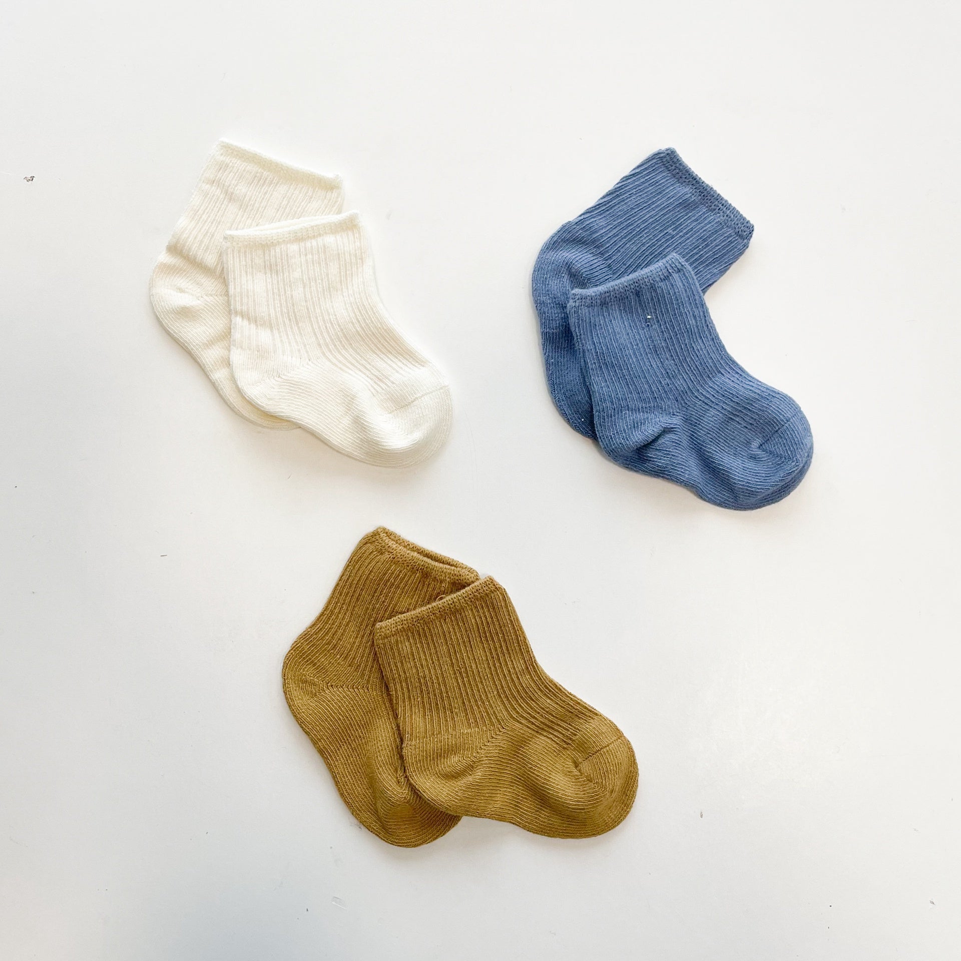 Belan J All Season Socks 3pk - Yellow/White/Blue