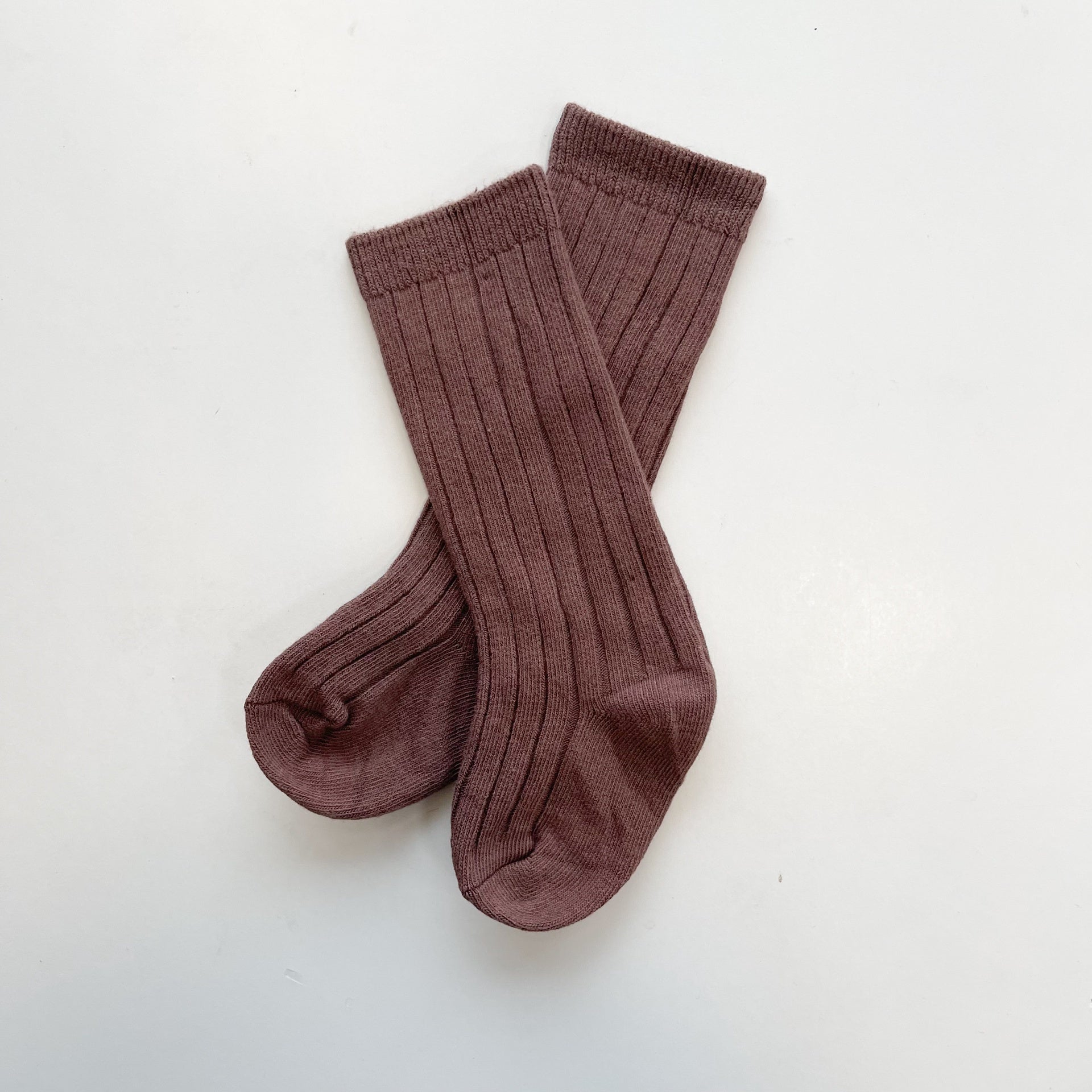 Knee High Socks 2Pack - Black/Coffee