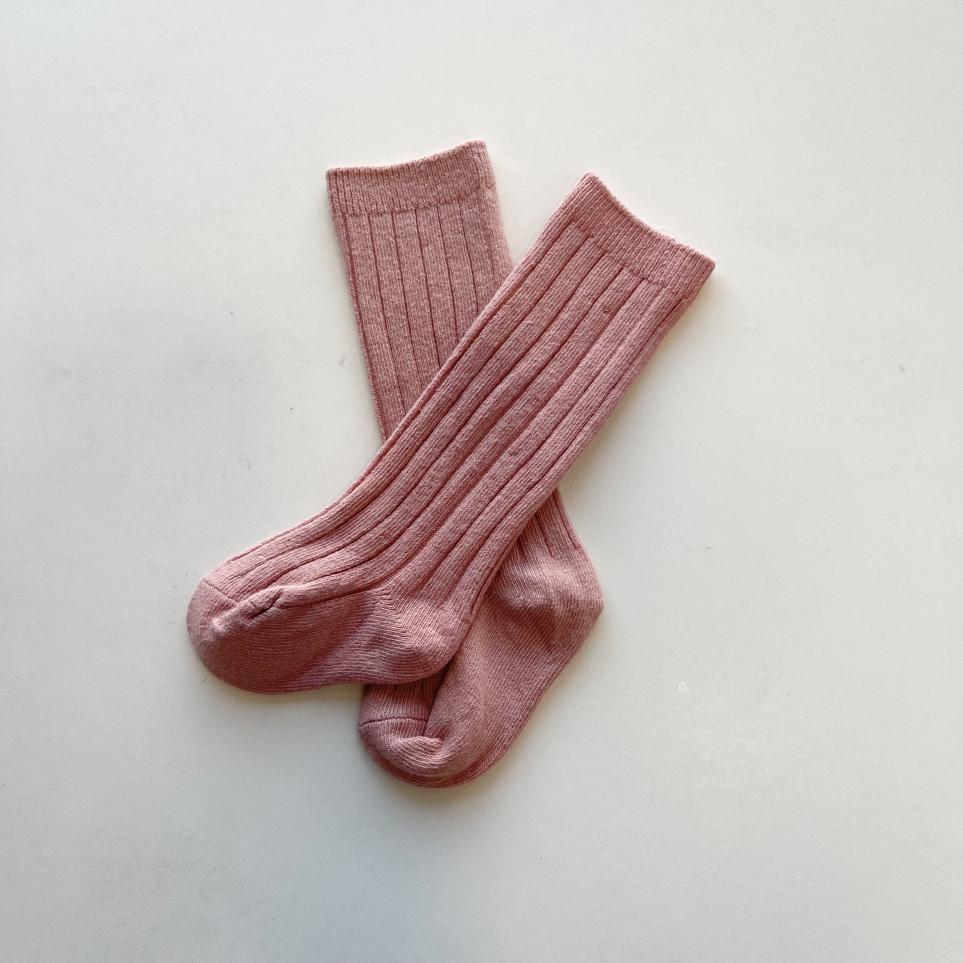 Knee High Socks 2Pack - Pink/White