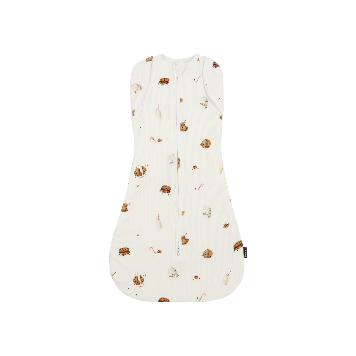 1.0 TOG Ribbed Bamboo Convertible Swaddle Sack - Milk & Cookies