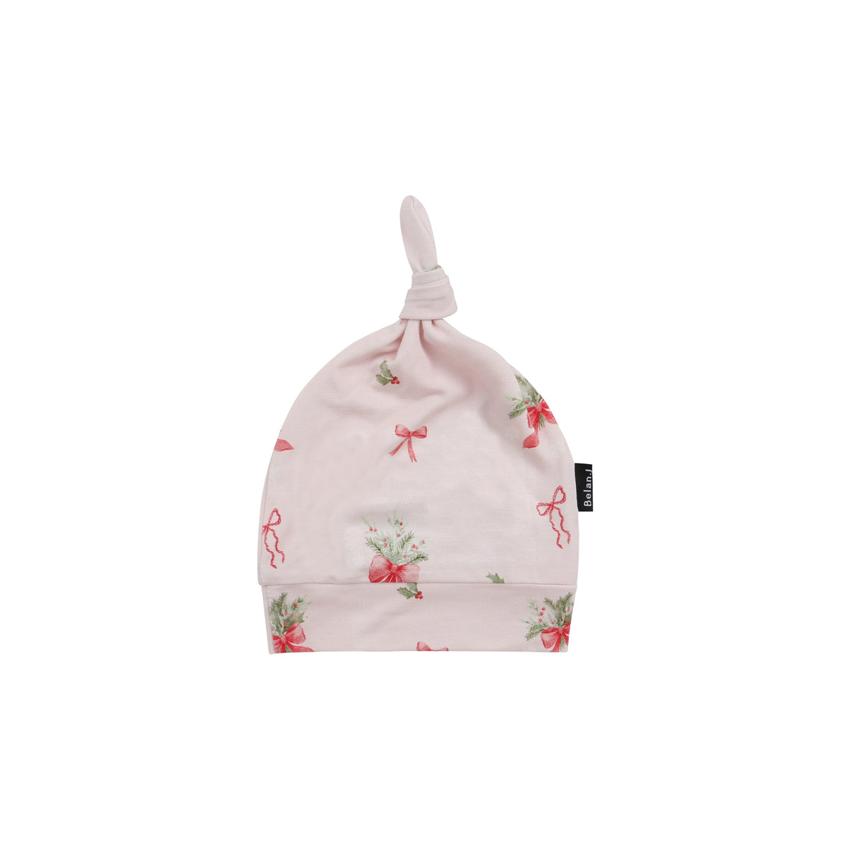 Knotted Hat - Pink Bows