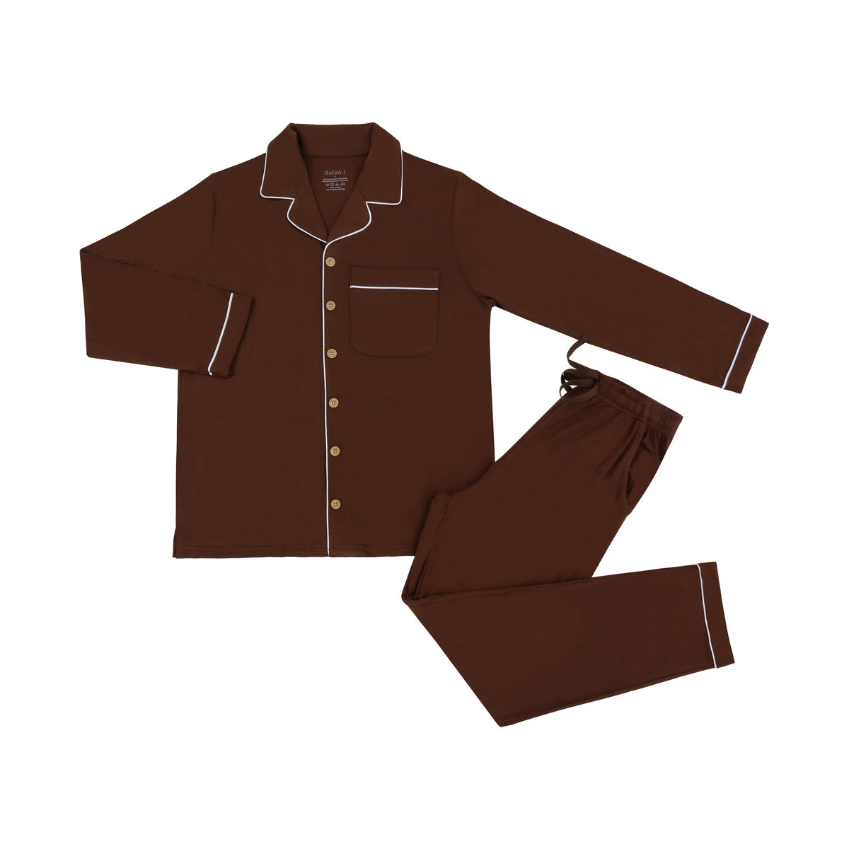 Women's Classic L/S PJ Set - Cocoa