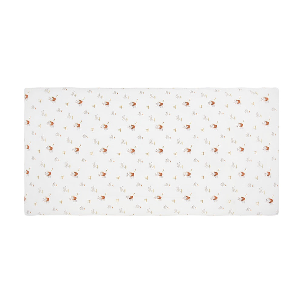 Bamboo Crib Sheet - Garden Bunnies