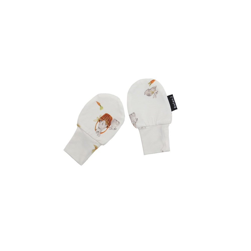 Non-Scratch Mittens - Garden Bunnies