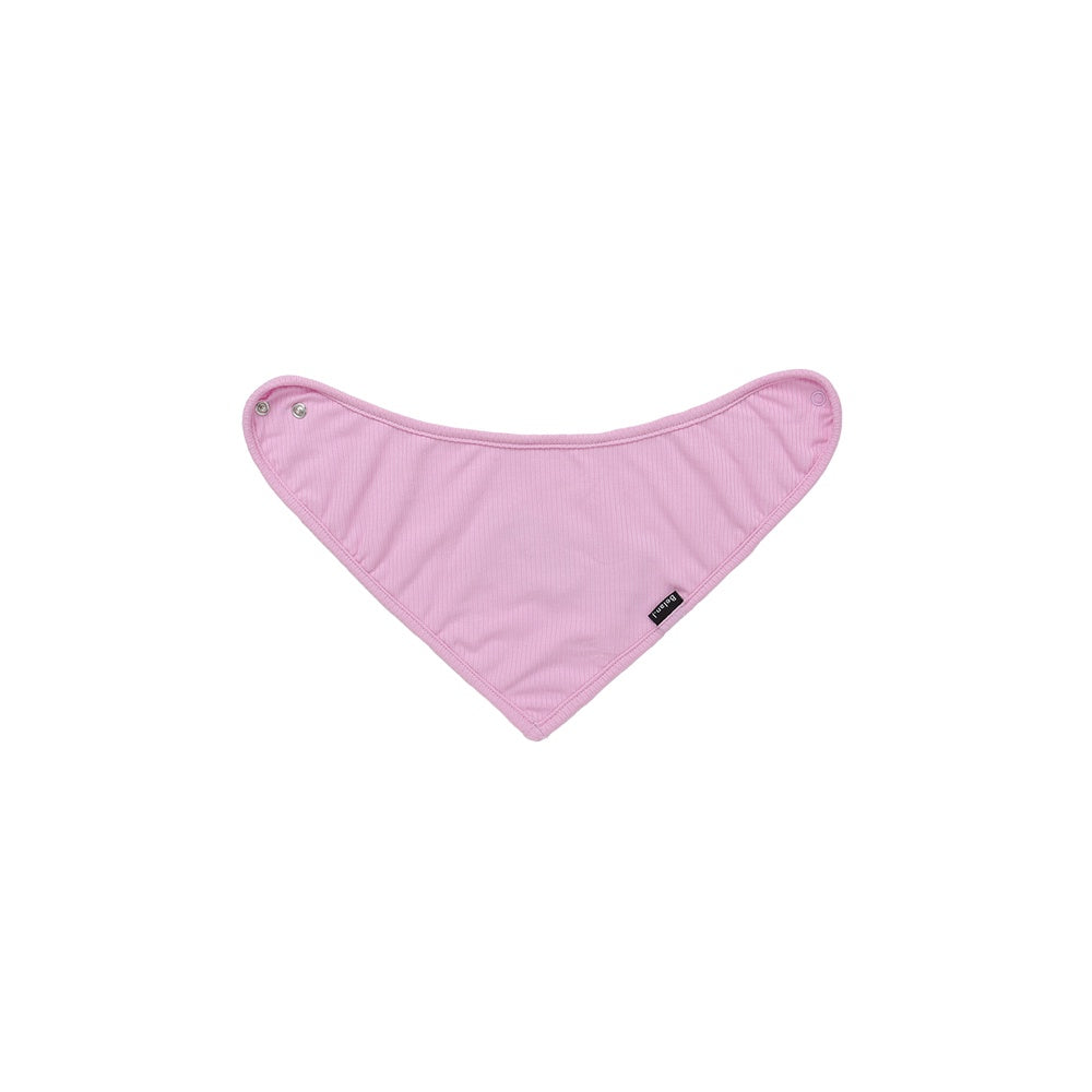 Ribbed Bamboo Bandana Bib - Pastel Orchid