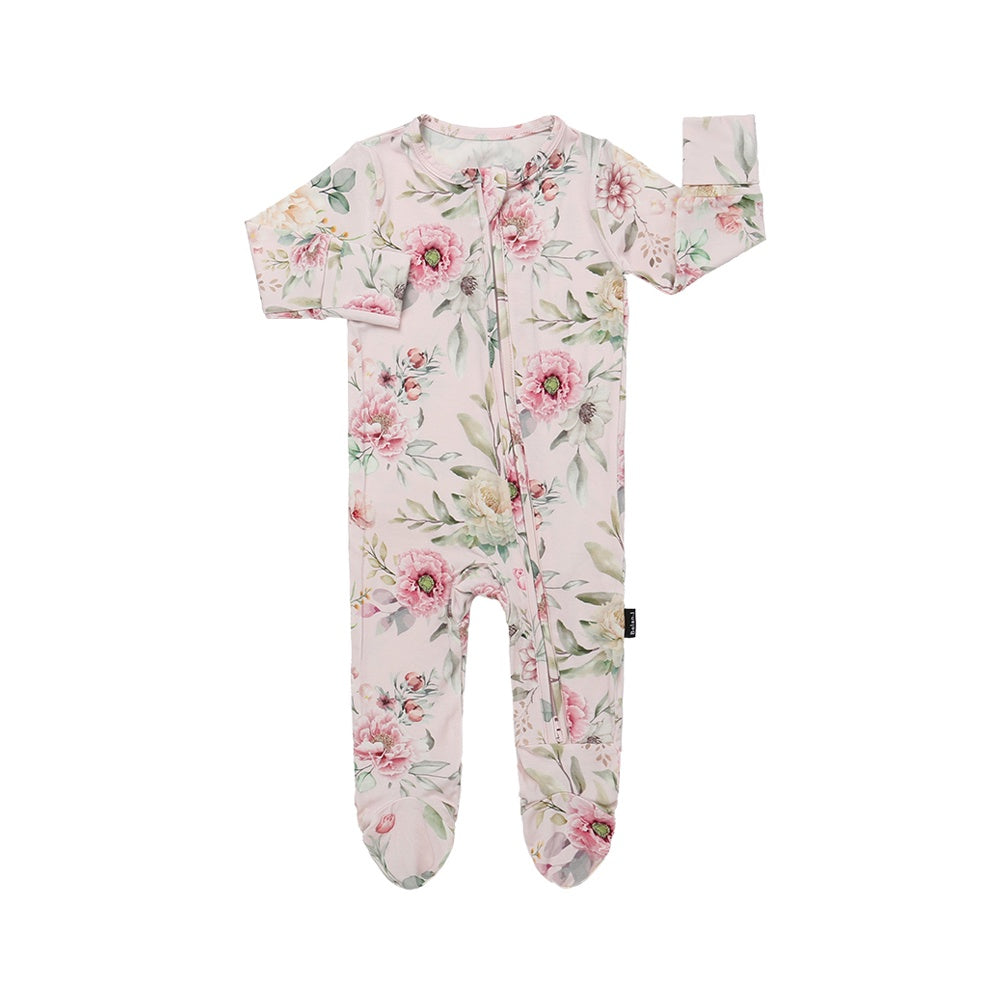 Footed Zipper Sleeper - Floral Bliss