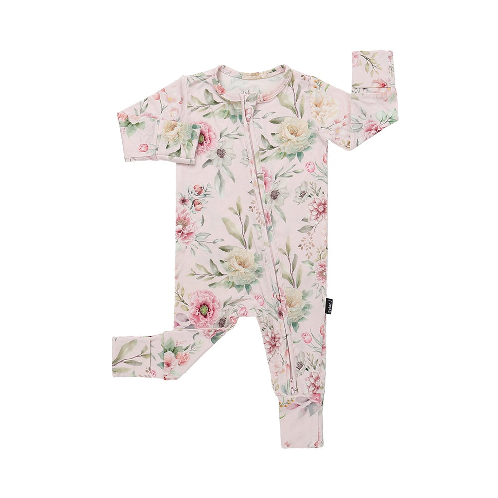 Sleeper with Fold-over Cuffs - Floral Bliss