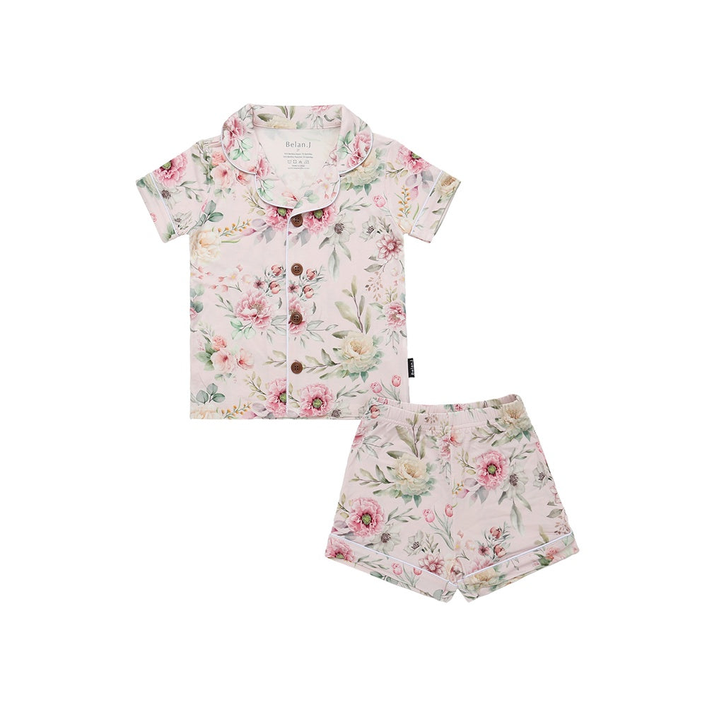 Kids Classic S/S PJ Set - Floral Bliss