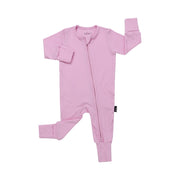 Ribbed Bamboo Sleeper with Fold-over Cuffs - Pastel Orchid