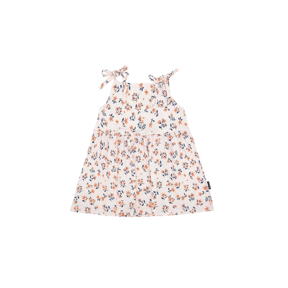 Shoulder Tie Tiered Top - Peachy Blossom