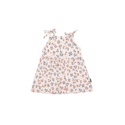 Shoulder Tie Tiered Top - Peachy Blossom
