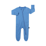 Footed Zipper Sleeper - Lake Blue