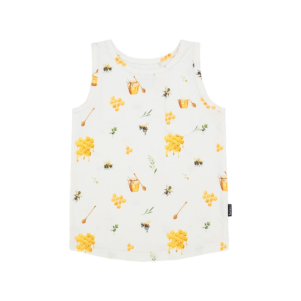 Pocket Tank Top - Honey Bee