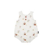 Sleeveless Bubble - Garden Bunnies