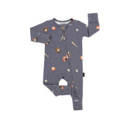 Footless Zipper Sleeper - Baseball