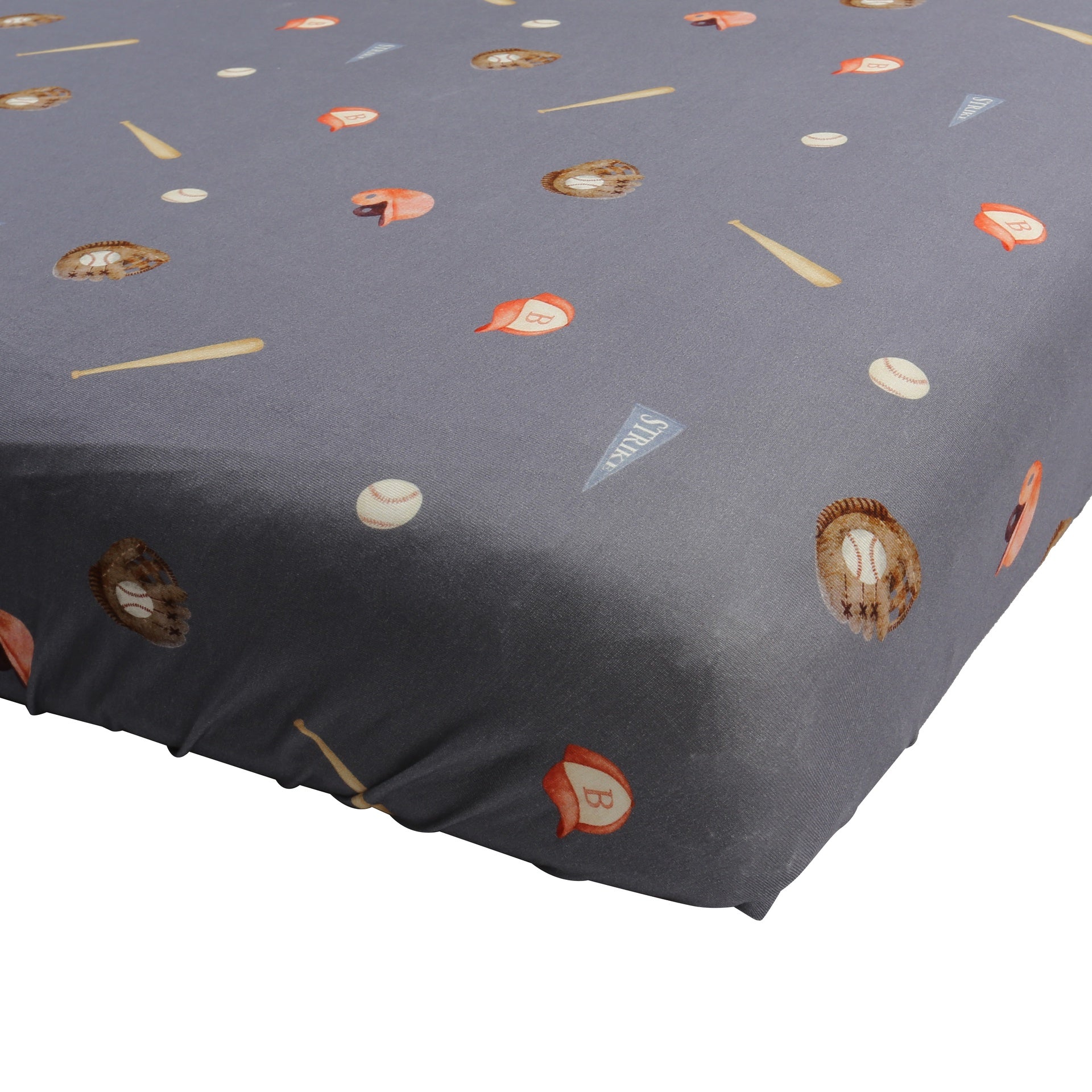 Bamboo Crib Sheet - Baseball