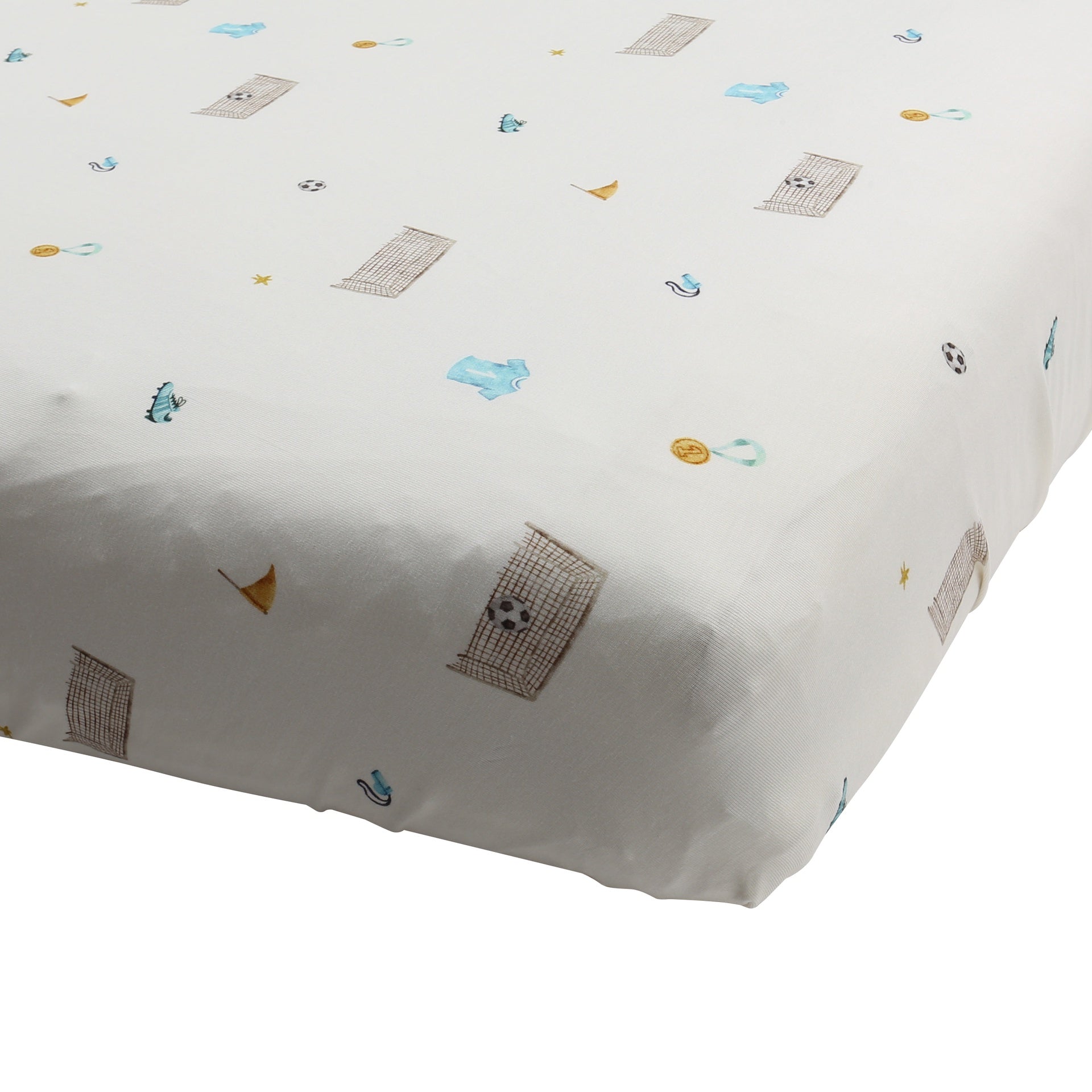 Bamboo Crib Sheet - Soccer