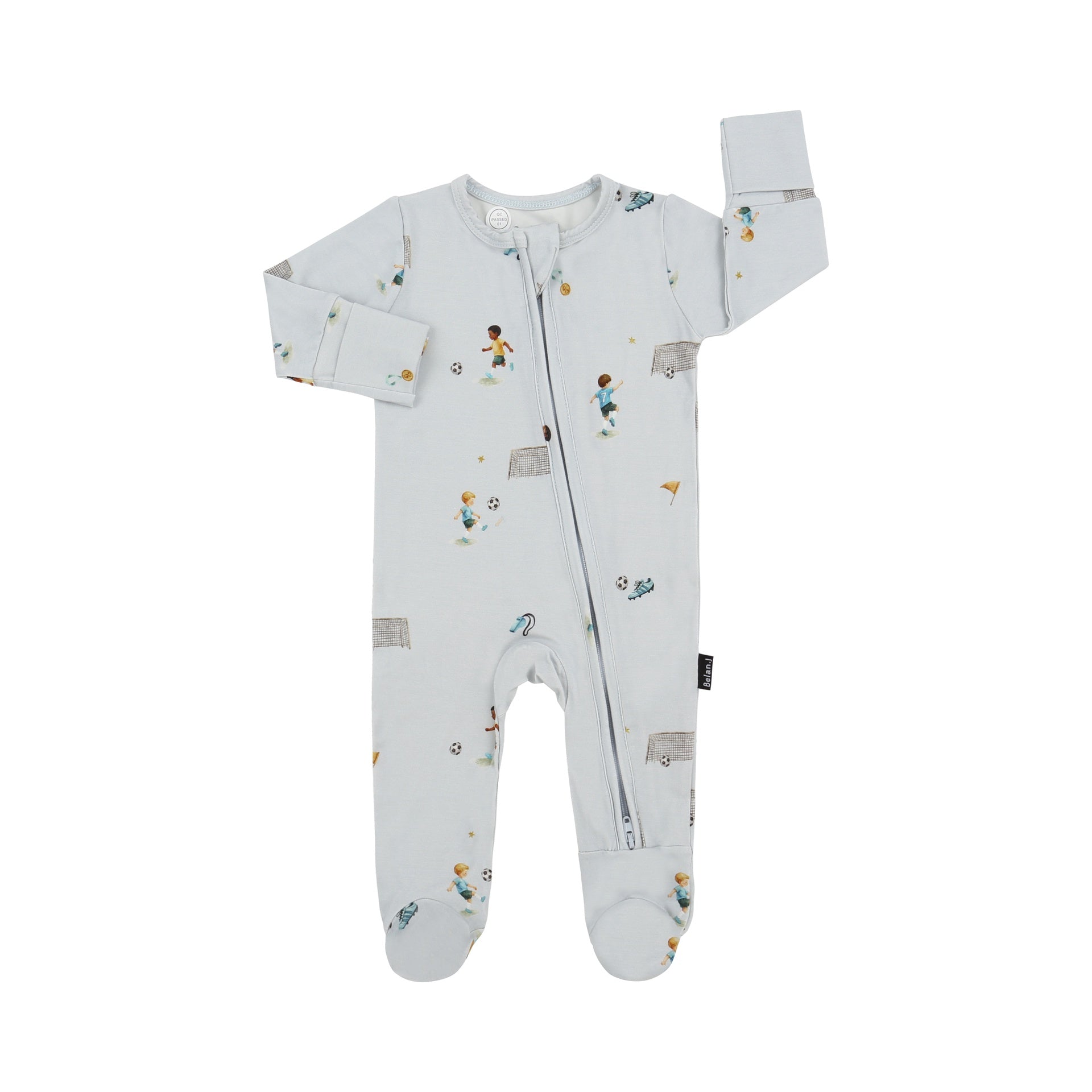 Footed Zipper Sleeper - Go, Team!