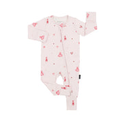 Footless Zipper Sleeper - Ballerina