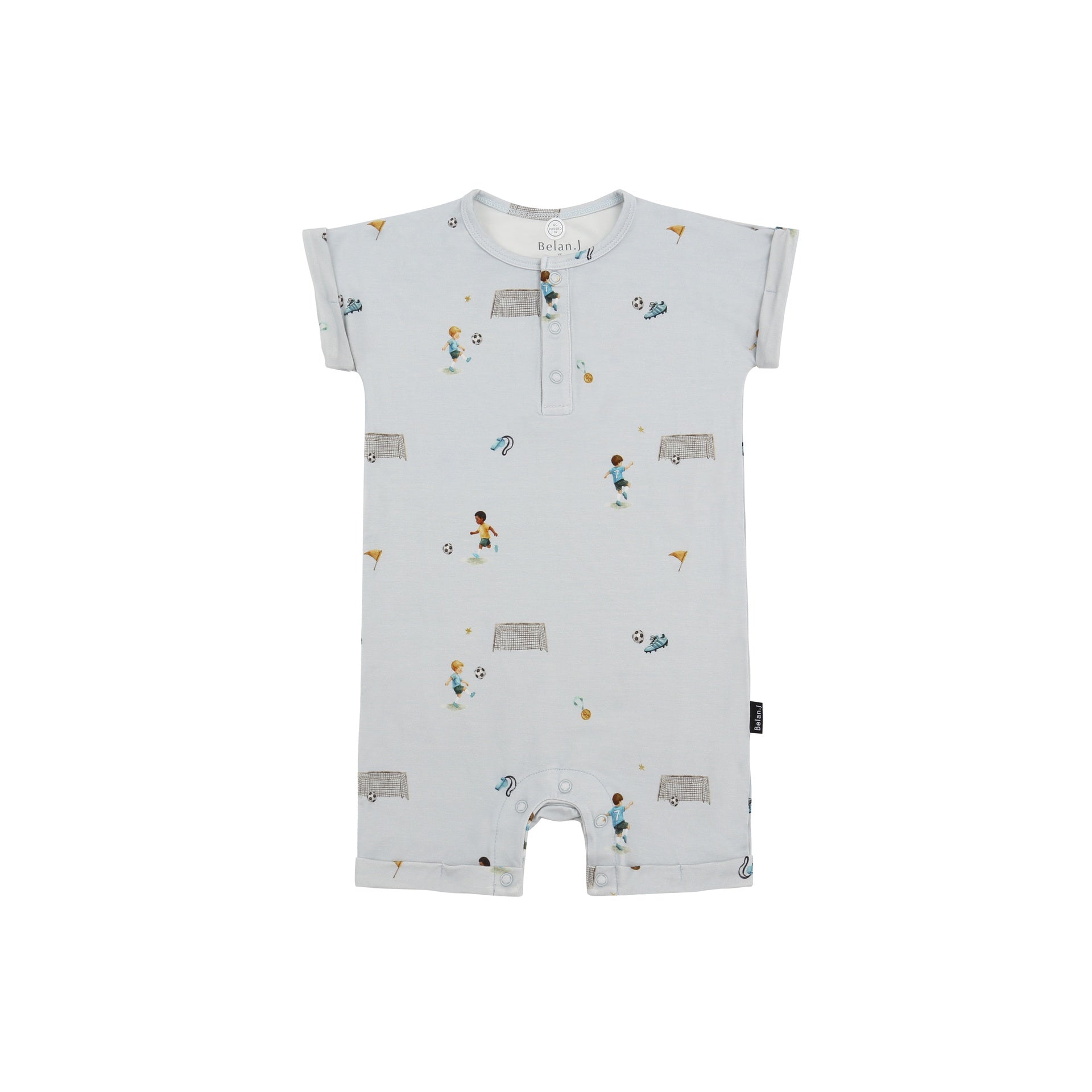 S/S Shortall Romper - Go, Team!
