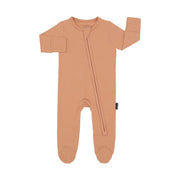 Footed Zipper Sleeper - Carrot
