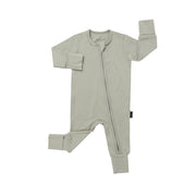 Footless Sleeper with Fold-Over Cuffs - Sage
