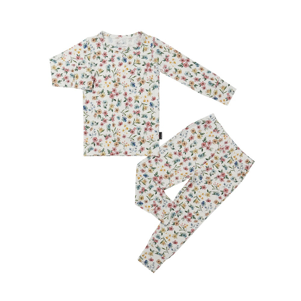 L/S PJ Set - Spring Meadow