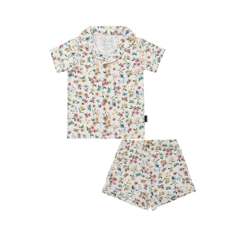 Kids Classic S/S PJ Set - Spring Meadow