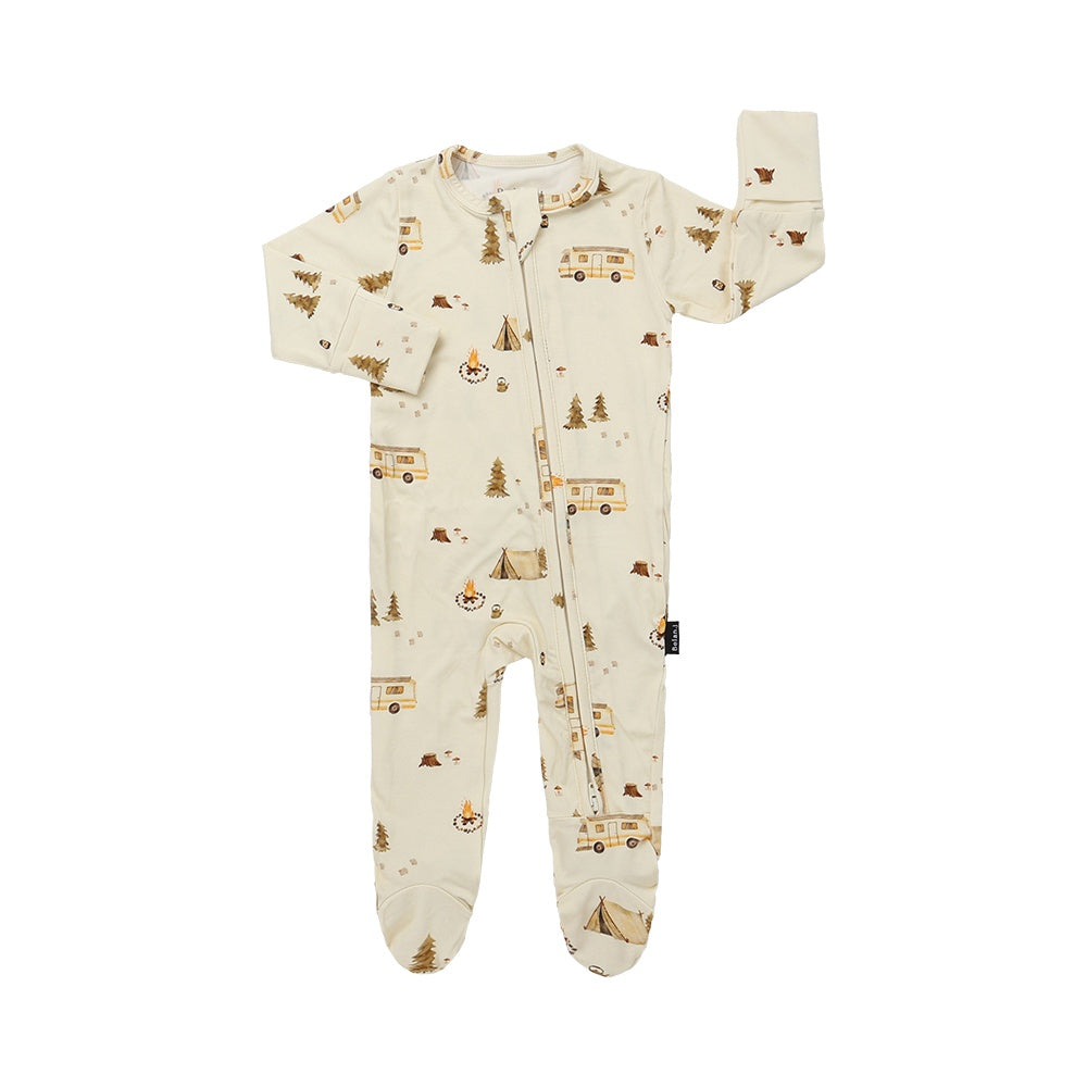 Footed Zipper Sleeper - Day Camp