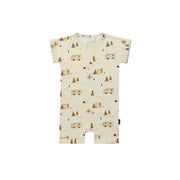 S/S Shortall Romper - Day Camp