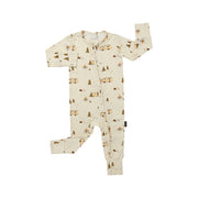 Footless Sleeper with Fold-over Cuffs - Day Camp