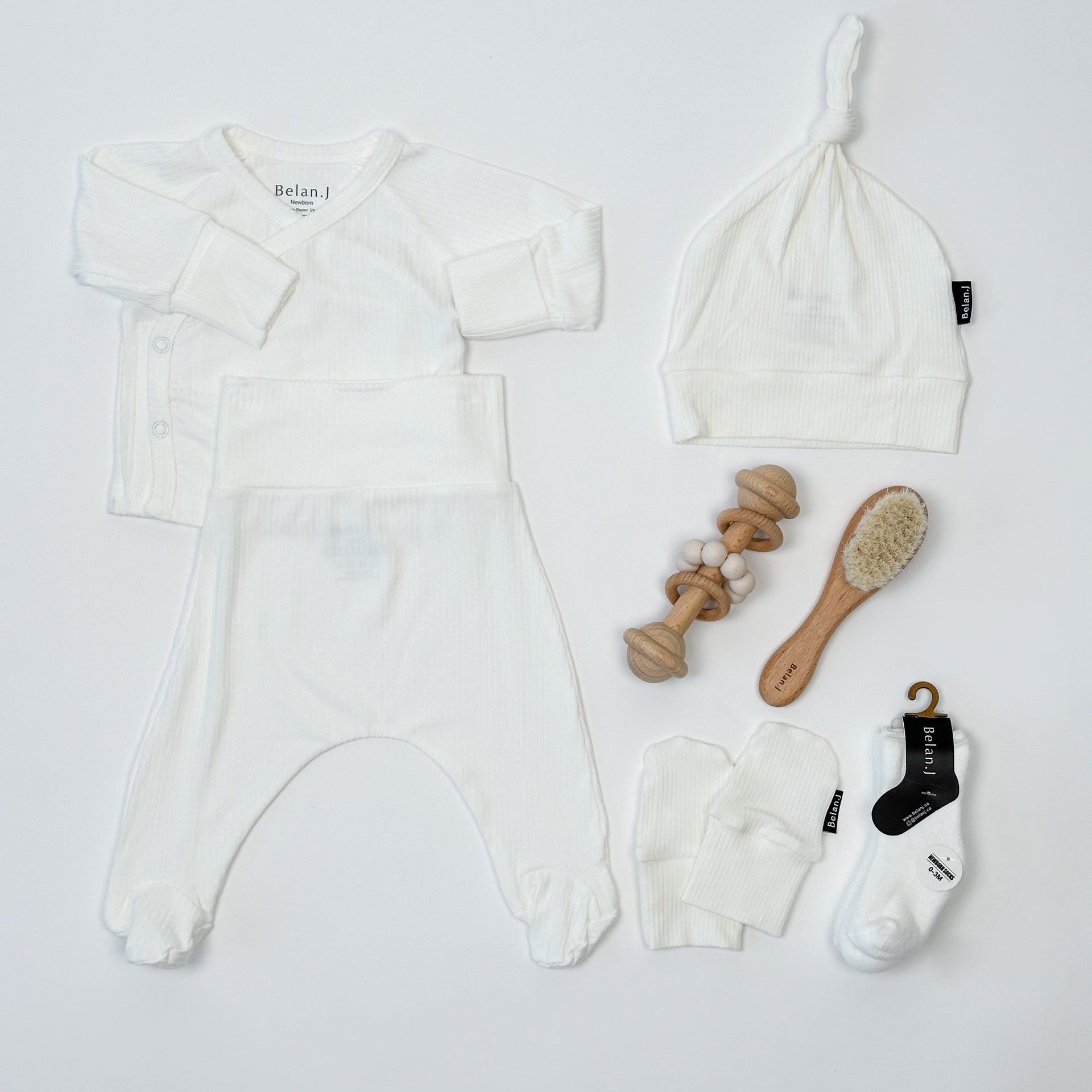 Baby Gift Box - Ribbed Rice