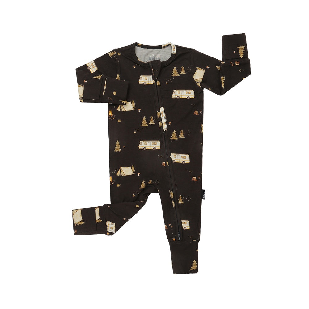 Footless Sleeper with Fold-over Cuffs - Night Camp