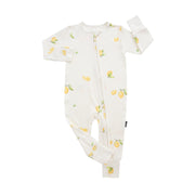 Footless Sleeper with Fold-Over Cuffs - Lemons