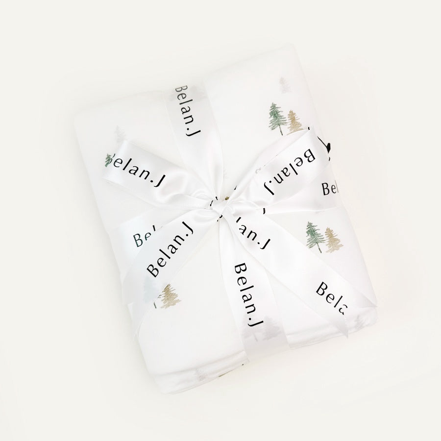 1.0 TOG Child Blanket - Pine Trees/White