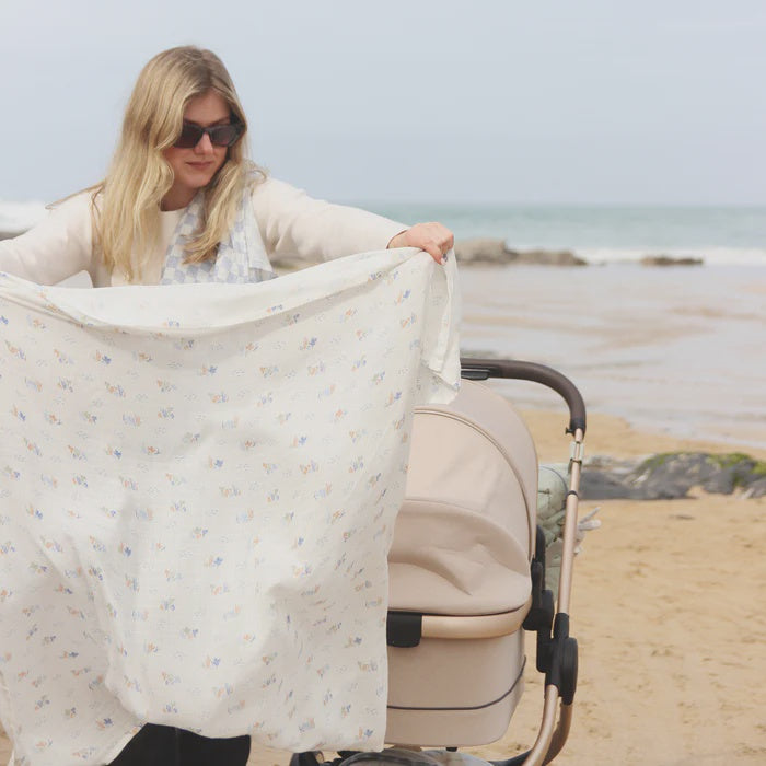 Avery Row Muslin Swaddle - Coastline