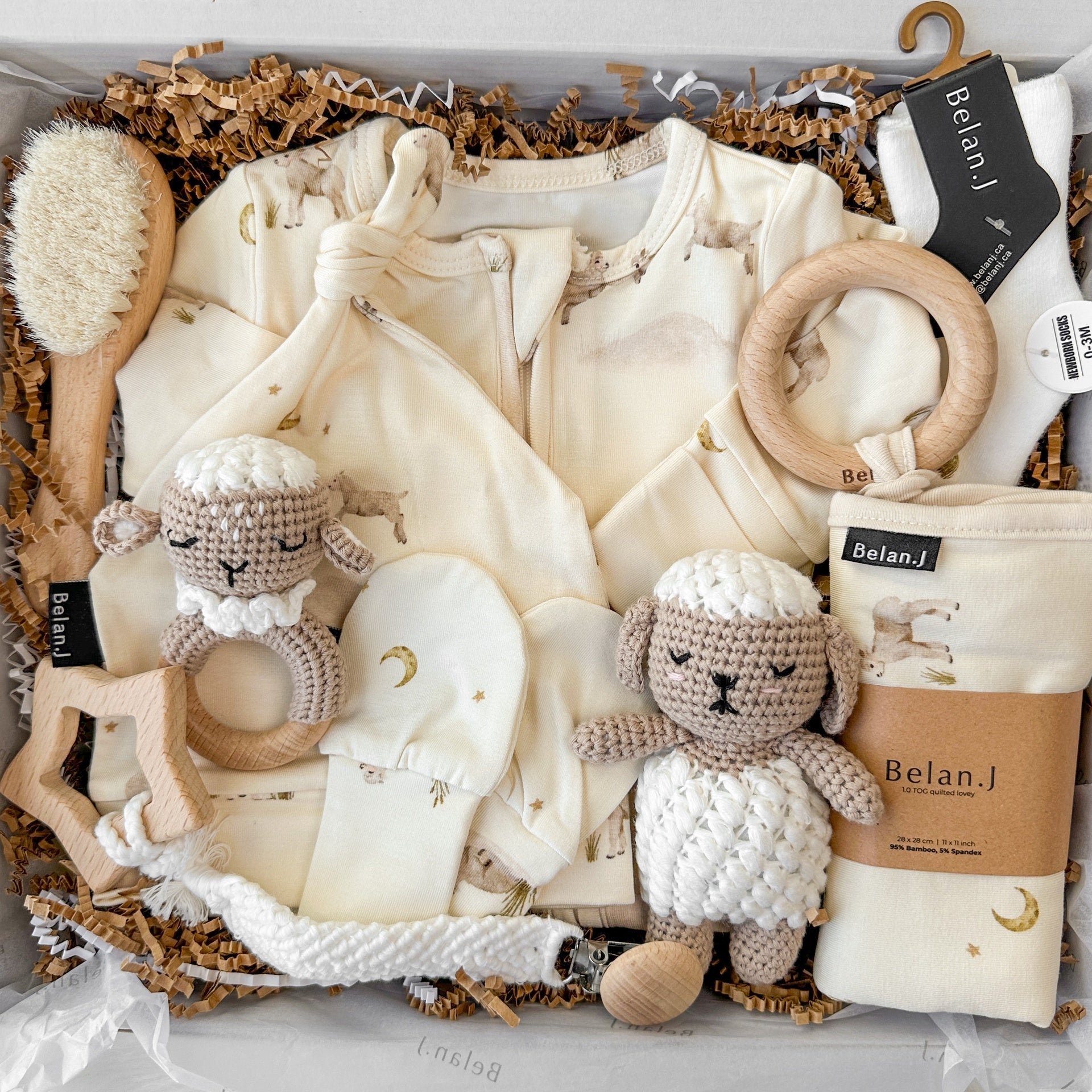 Baby Gift Box - Little Lambs Sleepers