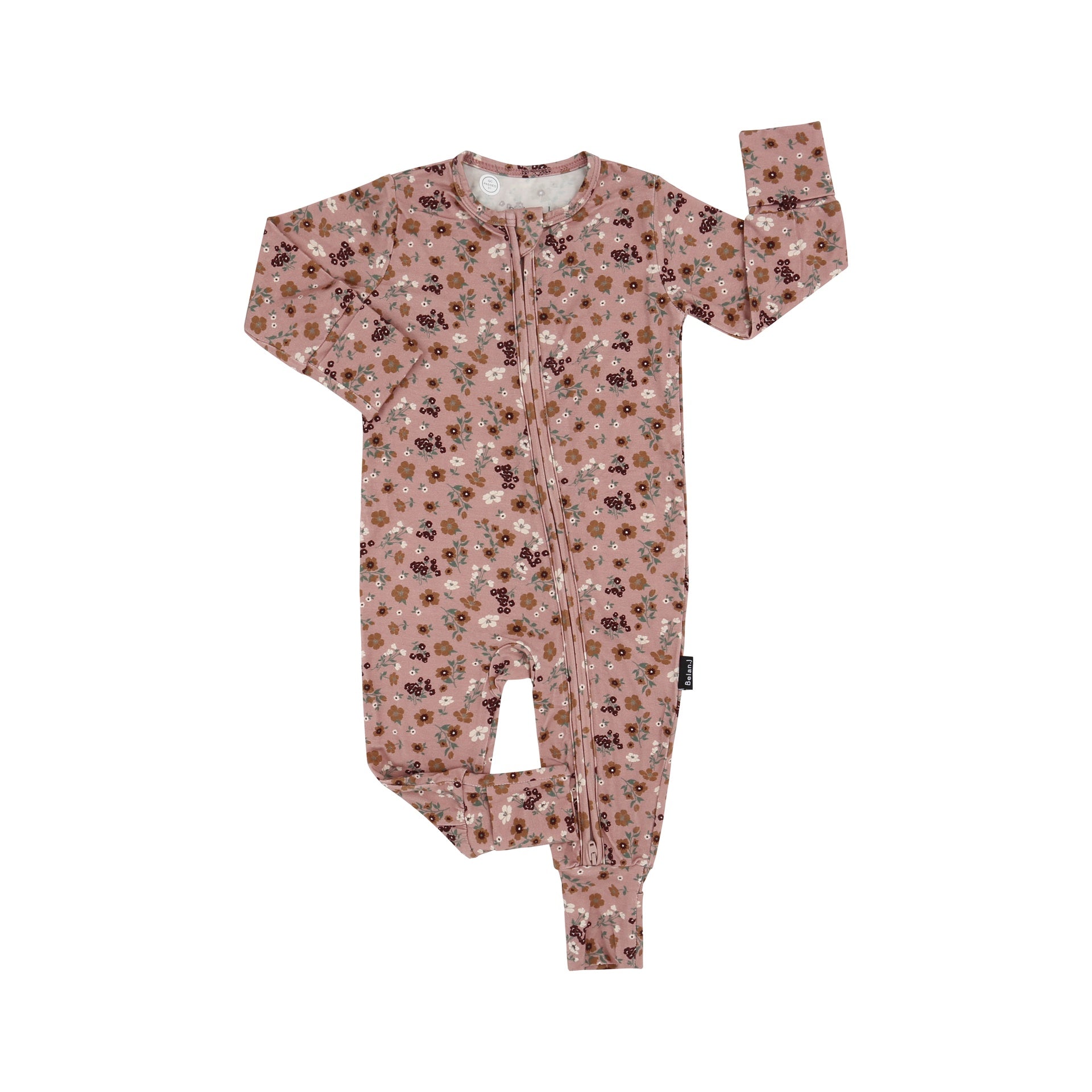 Footless Zipper Sleeper - Velvet Garden